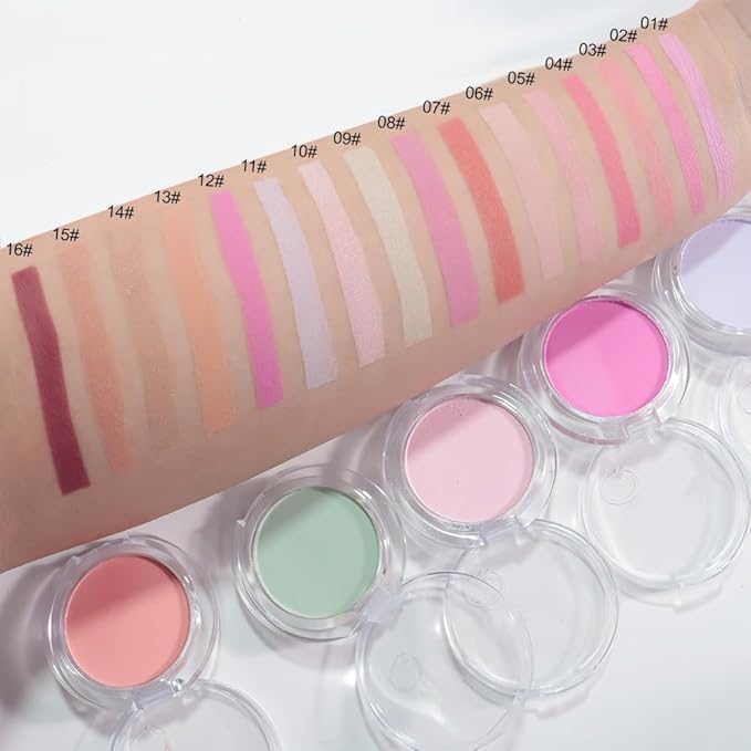 Matte Powder Blush for Cheeks – Long Lasting Natural Face Blusher Makeup, Lightweight Blendable Cheek Color for Women, Vegan & Cruelty-Free – #01 Pale Pink