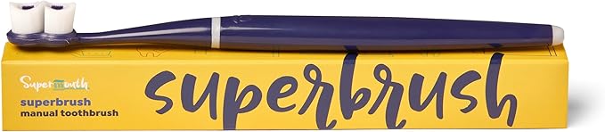 SuperMouth® SuperBrush® Manual Toothbrush – Ultra-Soft Patented SuperBristles® Conform to Teeth for 30X Better Cleaning, Deep Plaque Removal, Sensitive Teeth & Gum Care, Preteens to Adults
