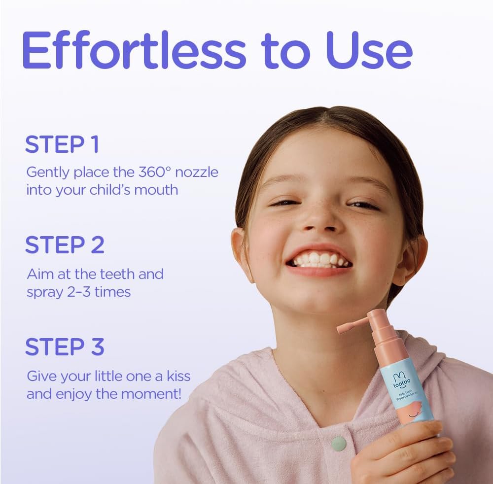TooToo Kids Oral Spray, Toddler Toothpaste Helper for Newborn to Kids, Natural Grape Flavo