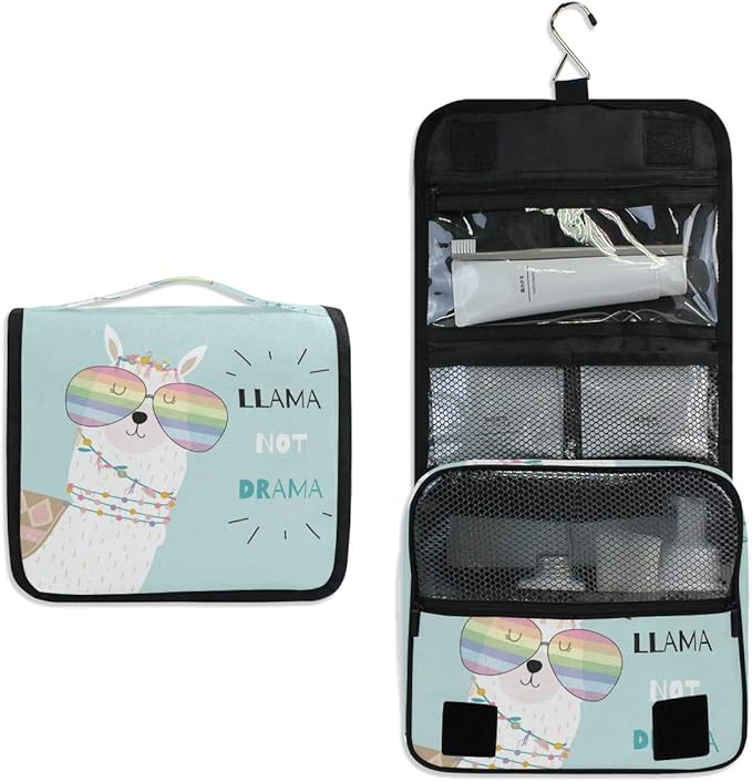 senya Hanging Travel Toiletry Bag Kit Makeup Case Cosmetics Organizer for Men Women