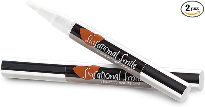 Teeth Whitening Pen, Up to 120 Treatments - Safe, Fast, Simple, Effective, Removes Stains, No Sensitivity, Enamel Safe, for Sensitive Teeth & Gums, 2-Pack
