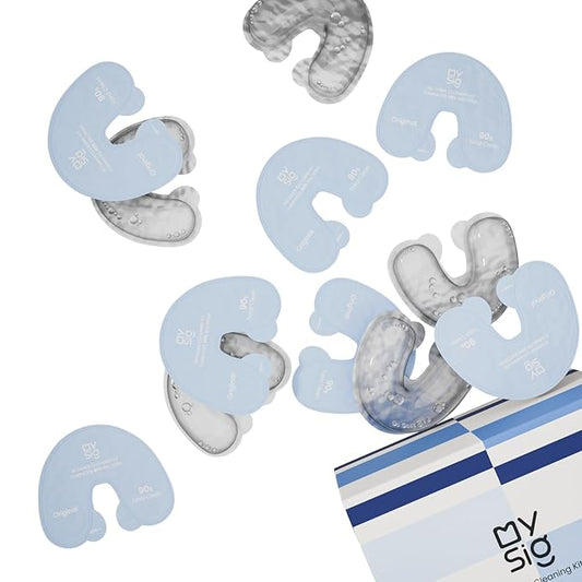 Denture Cleaner, Retainer Cleanser, Clear Retainer Cleaner, Portable Retainer Cleaning Kit for Travel School Office, 90-Second Quick Clean Denture Cleaners, Minty Fresh & Clean, 30ml (12PCS)