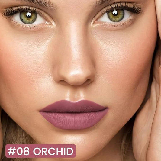 Kaely Orchid Longwear Liquid Lip Liner Waterproof, 24 Hour Long Lasting Lip Liner Stain Marker Pen, 2-in-1 Matte Semi Permanent Lipliner & Lipstick, Vegan & Cruelty-Free, 08