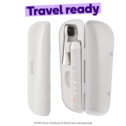 Burst Original Sonic Toothbrush Travel Case, White (case only)