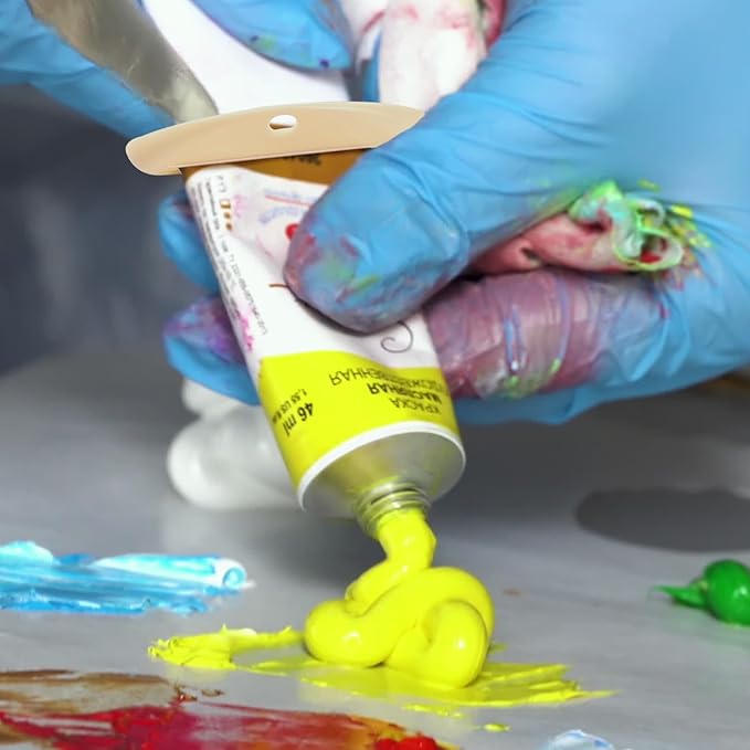 4PCS Toothpaste Squeezer,Toothpaste Dispenser,Plastic Toothpaste Tube Squeezer,Hanging Tooth Paste Clips Roller Squeezer Holder,Suitable for Toothpaste Cream Cosmetics and Paint(Colorful)