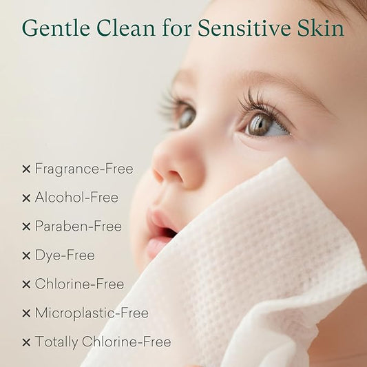 PurComfy Baby Wipes Unscented, 42 Travel Pack 99.9% Water Wipes with Plant Based, Hypoallergenic for Sensitive Newborn Skin, Total 336 Count Wet Wipes