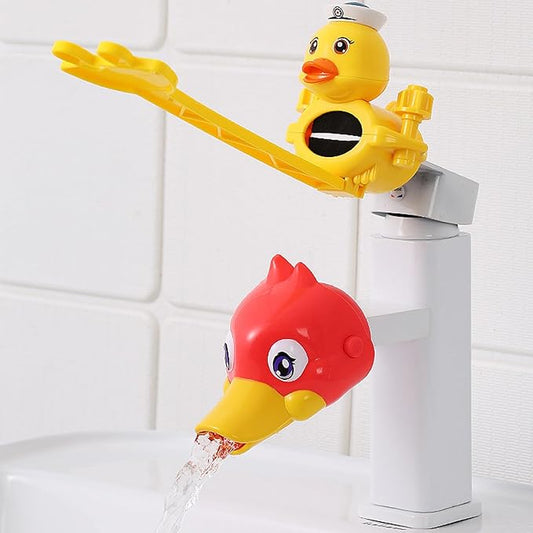 Faucet Handle Extender Set - Faucet Extender for Toddlers Faucet Handle Extender for Toddlers Faucet Extender for Kids(Yellow-Red)