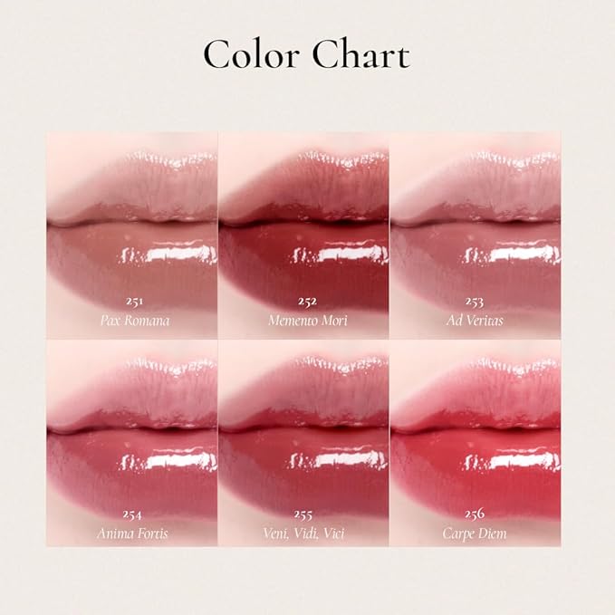 DINTO Blur-Glowy MINI Lip Tint (258 Deo Volente) - Glossy Finish, Hydrating, Long Lasting, Lightweight Texture, Non-Sticky, Vegan & Cruelty-Free, Korean makeup (11 colors)