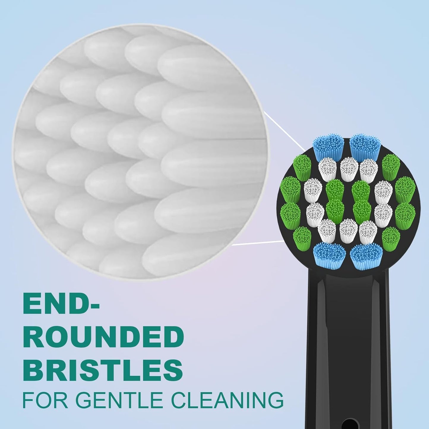 12PCS Gum Care Replacement Toothbrush Heads Compatible with Oral B Braun,Electric Toothbrush Heads Brush Heads Compatible with Oral B Pro 1000/1500/500,Smart,Vitality, Triumph Series