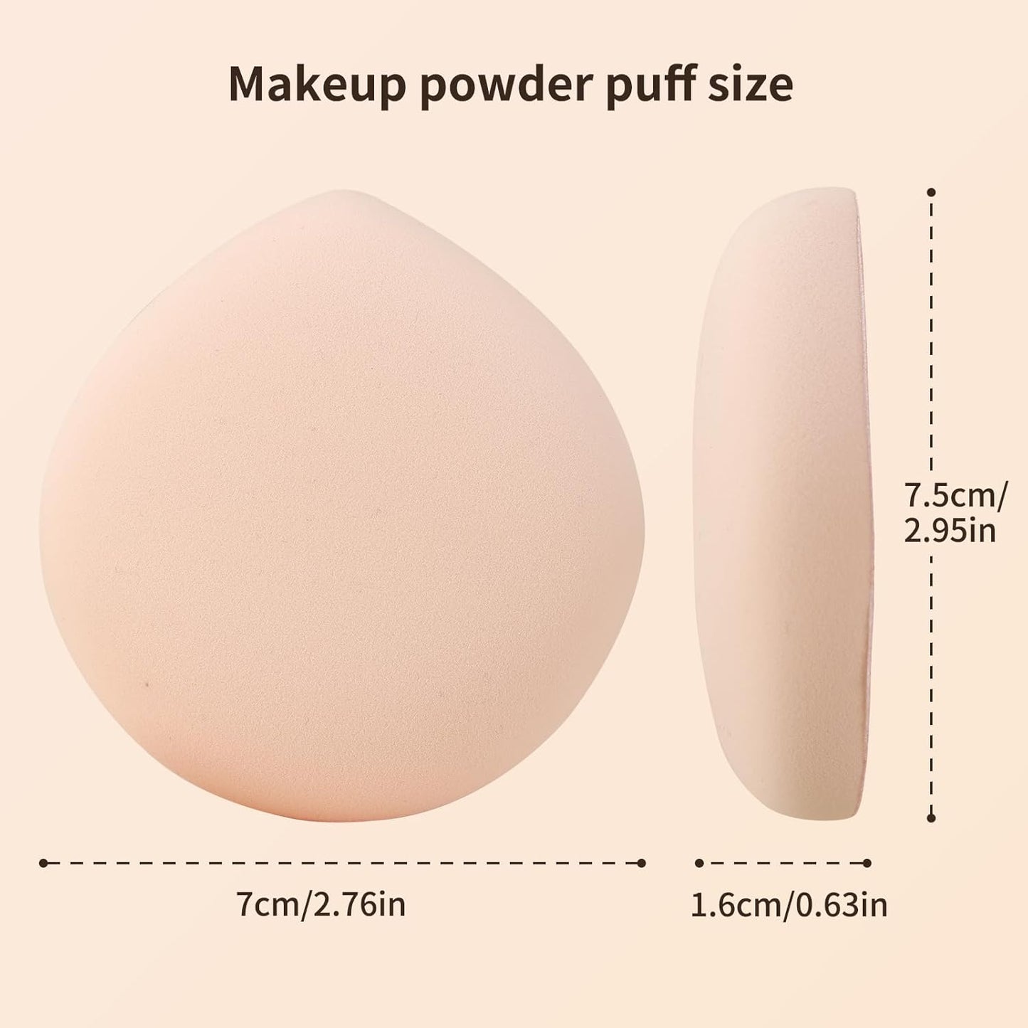 MSQ 5Pcs Makeup Sponge For Foundation Concealer and Powder, Triangle Powder Puff Soft Sponges Blender, Latex Free Blender Sponge For Liquid, Cream, Powder Seamless & Flawless Makeup, 2.75 in, Pink