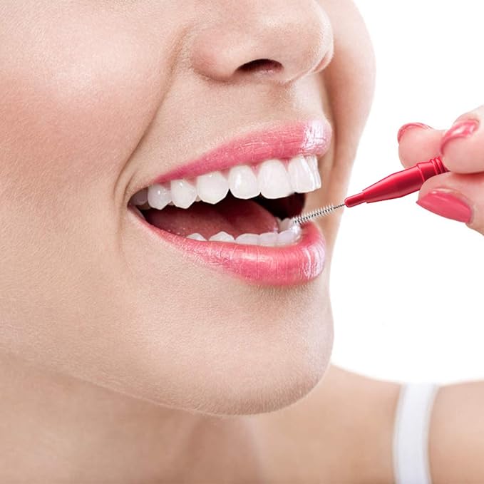 RAZOKO Interdental Brush, Flossing Head,Easy Use Tooth Cleaning Tool (1Pack(2.5mm/3mm)-88pcs)