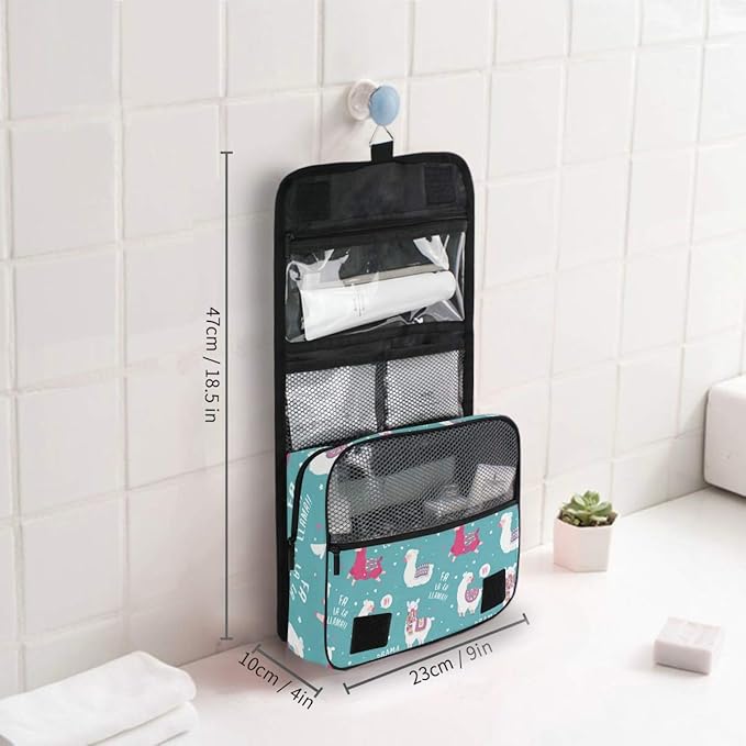 senya Hanging Travel Toiletry Bag Kit Makeup Case Cosmetics Organizer for Men Women
