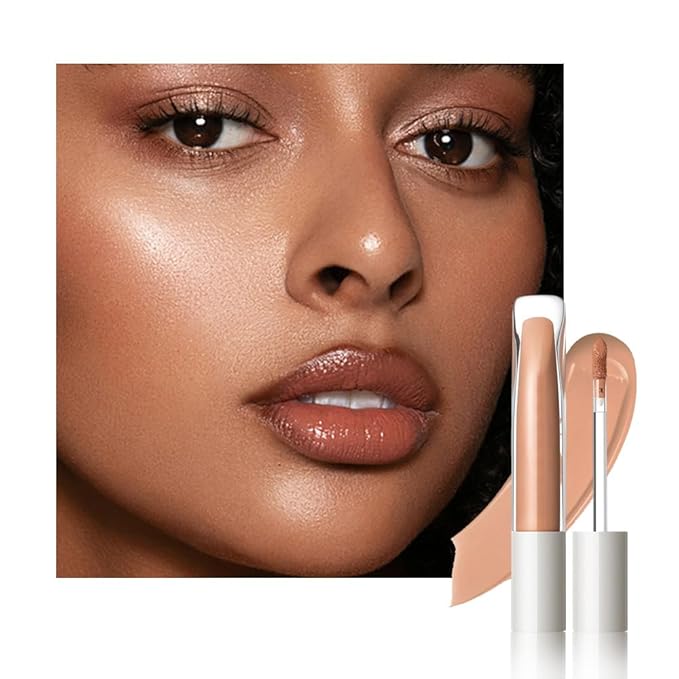 Kaely Liquid Concealer for Older Women, Under Eye Brightener Full Coverage Concealer for Dark Circles, Color Correcting Foundation Face Makeup Waterproof, Vegan & Cruelty-Free, 10 Deep Honey