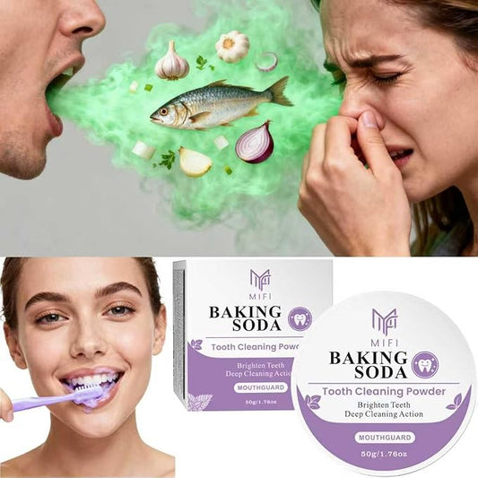 PEGO Adult Tooth Powder, Stain Remover for Teeth - Deep Cleaning Formula, Gentle & Non-Irritating, Effective Plaque Removal, Fresh Breath, Daily Oral Care for Adults (Baking Soda)