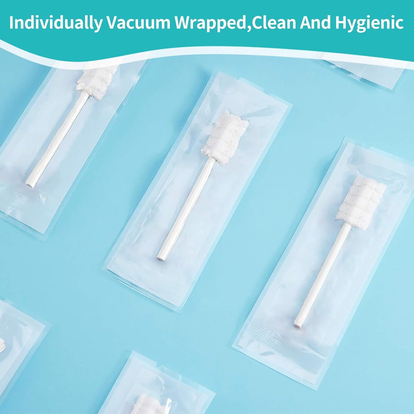 dearlomum Baby Tongue Cleaner, Newborn Toothbrush, 96PCS Disposable Infant Toothbrushes, Gauze Gum Cleaner Toothbrush Baby Oral Cleaning Stick Dental Care for 0-36 Months