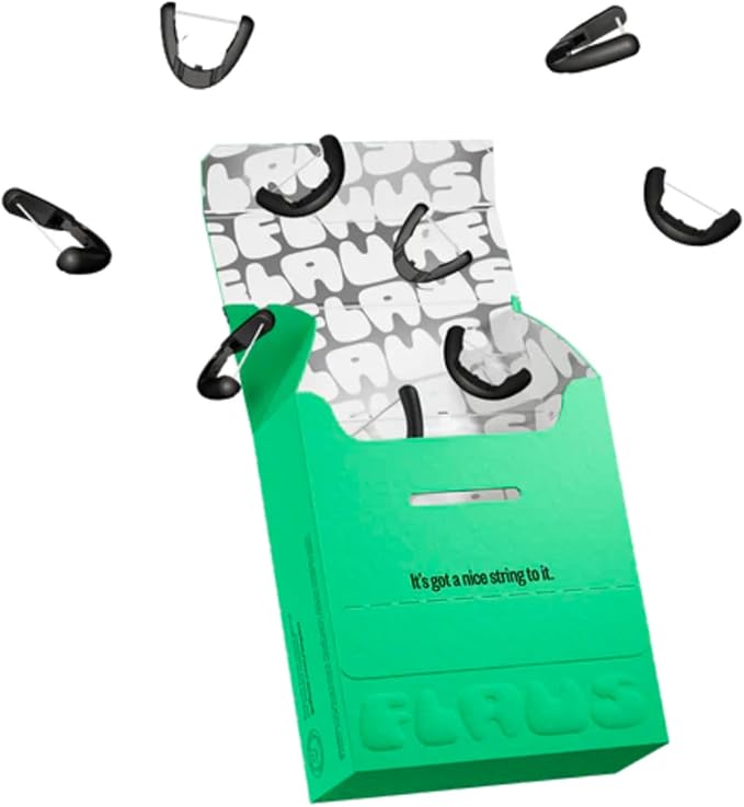 FLAUS Electric Flosser Refills (Oprah's List, Shark Tank) 90ct Gentle Gliding Dental Floss Heads - Refillable Floss Picks, Easy Glide Flossing, Gentle Gum Care, Dentist Recommended Tooth Flossers, Eco