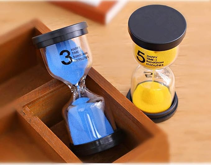 15 Minute Sand Hourglass Timer: Plastic Sand Clock 15 Min, Hour Glass Colorful Sandglass Timer for Kids, Games, Classroom, Kitchen, Decoration