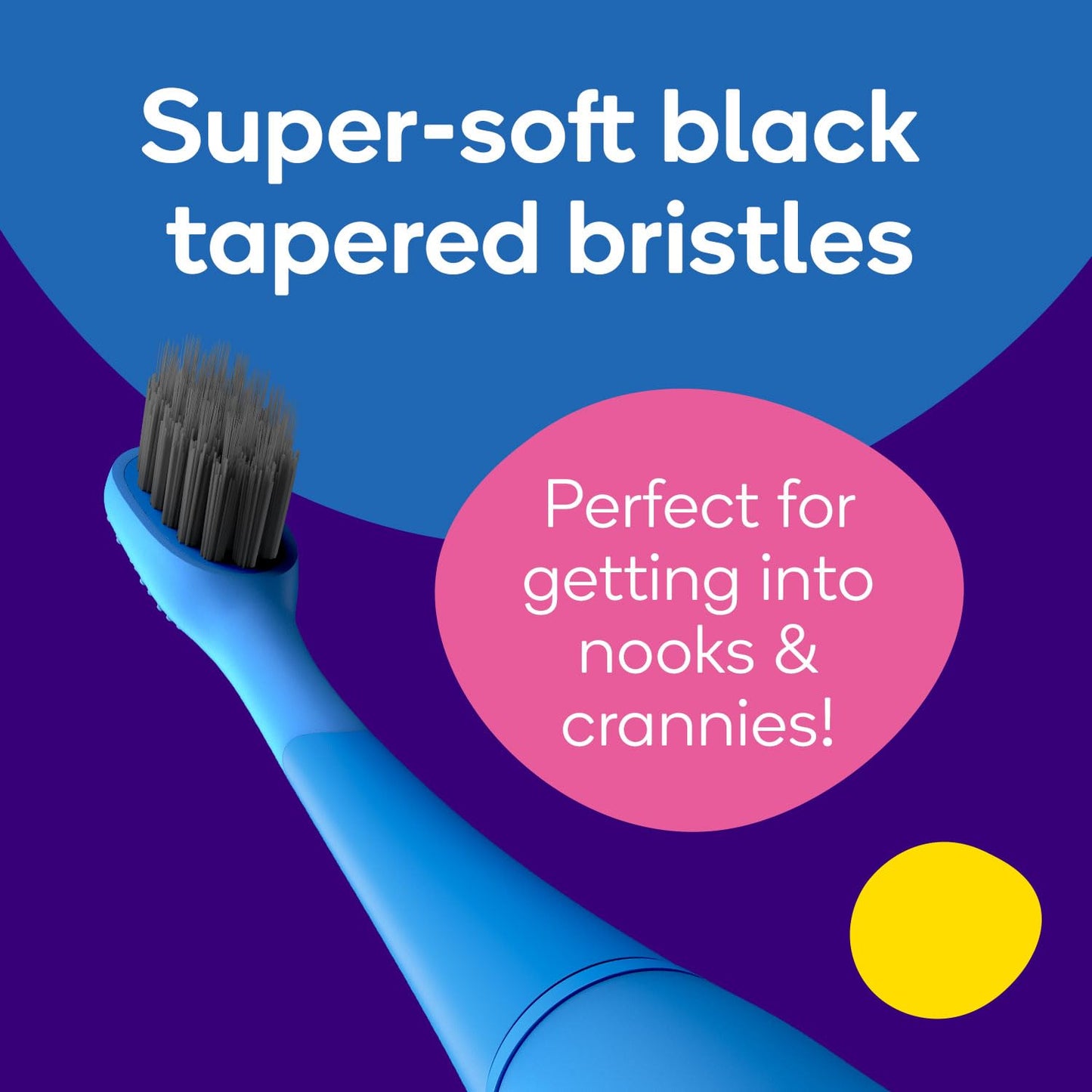 BURST Genuine Replacement Heads for Kids Electric Toothbrush (Blue/3 Pack) | Perfect Fit | Ultra Soft Bristles | 9 Months of Supply