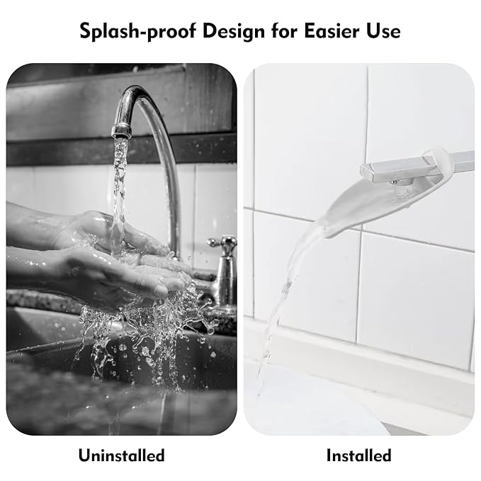 3Pcs Faucet Extender for Toddlers, Adjustable Faucet Extender for Bathroom Sink, Splash Proof Faucet Extender for Children's Hand Washing, Tooth Brushing
