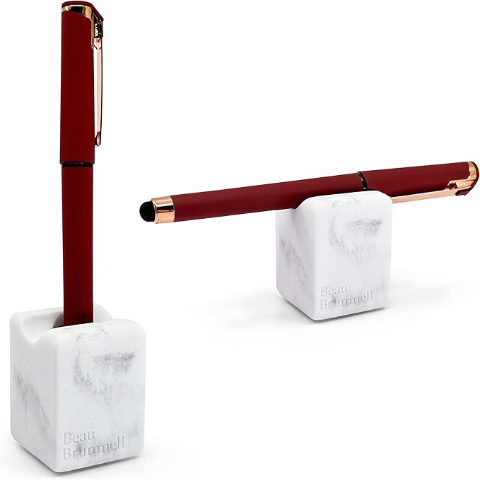 Multi-Purpose Bathroom & Desk Stand Holder | for Toothbrush, Shaving Razor, Makeup Brush, Pen, Pencil | Great for Travel & Home Use | 2" H x 1.5" W x 1.5" D | 1-Pack