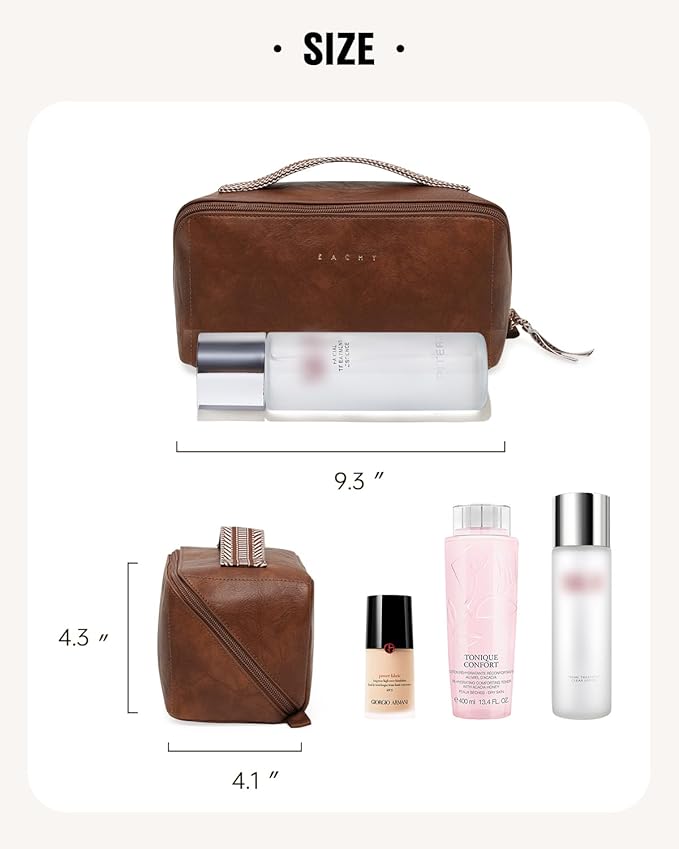 EACHY Travel Makeup Bag,Large Capacity Cosmetic Bags for Women,Waterproof Portable Pouch Open Flat Toiletry Bag Pattern Makeup Bag