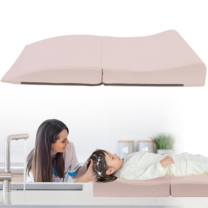 Large Waterproof Kids Hair Washing Station for Sink - Portable Shampoo Mat & Basin for Toddler, No More Mess, Soft & Comfortable Hair Wash Helper for Baby & Children