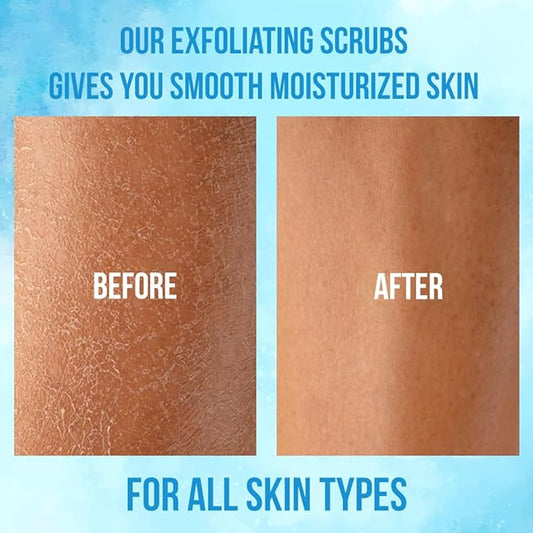 Pure Peppermint Scrub, Moisturizing and Exfoliating Face & Body Scrub, Organic Exfoliator, Fights Stretch Marks, Fine Lines and Wrinkles, Natural Shower Scrub