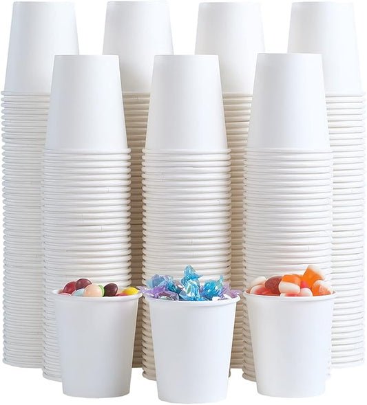 Lamosi 300 Pack 5 oz Paper Cups, Disposable Bathroom Cups 5oz Paper, Small Mouthwash Cup, Paper Espresso Cups, Mini Paper Cups for Travel, Party, Picnics, Home
