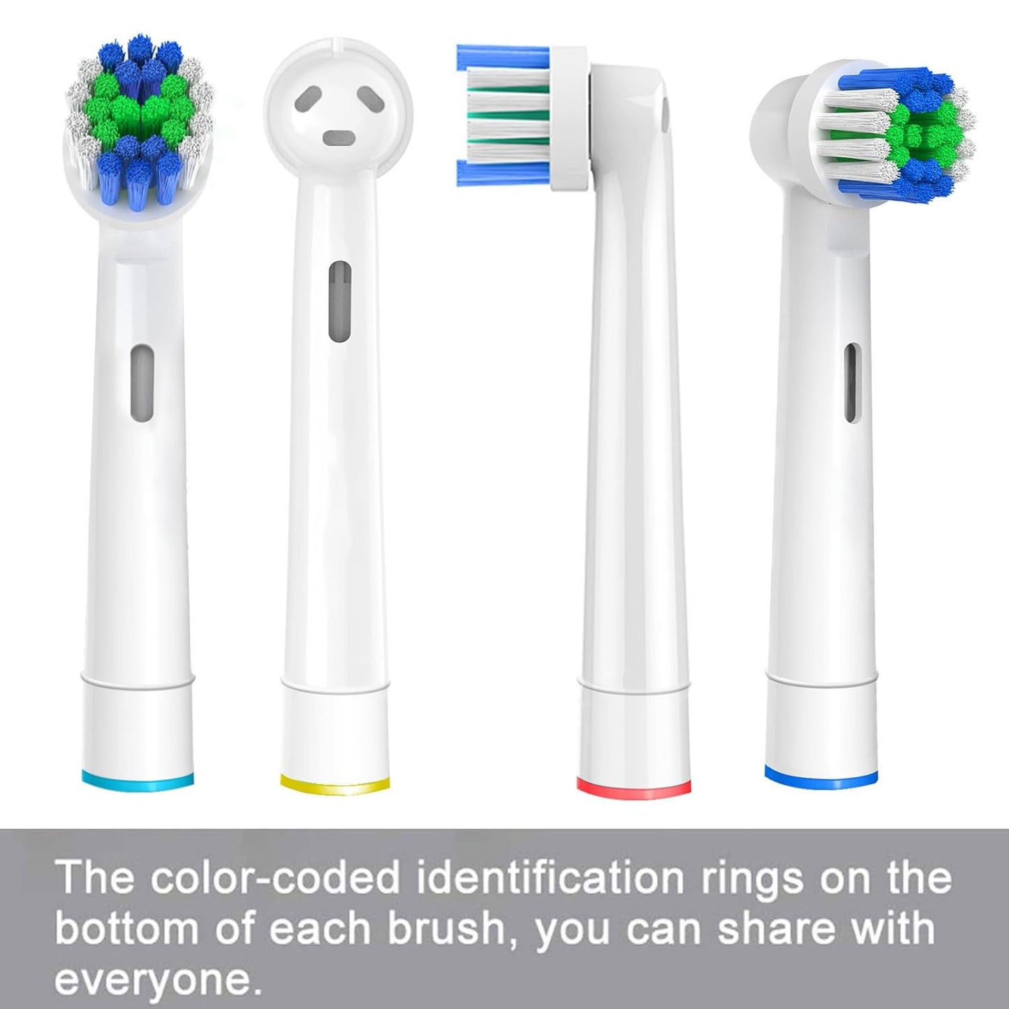 Replacement Toothbrush Heads Compatible with Oral B Braun, 12 Pcs Professional Electric Toothbrush Brush Heads Compatible with Oral B Replacement Heads Refill 7000/Pro 1000/9600/500/3000