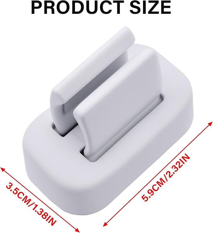 2 Pcs Toothbrush Holder Wall Mounted – Self Adhesive Multi-Function Organizer for Bathroom, Dorm, Kitchen, and More (White) (2)