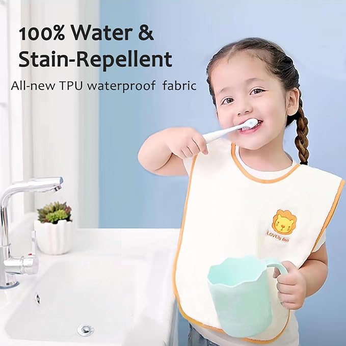 Bibs,Extra large bibs for Toddlers, Towel Bibs,Waterproof and super absorbent.