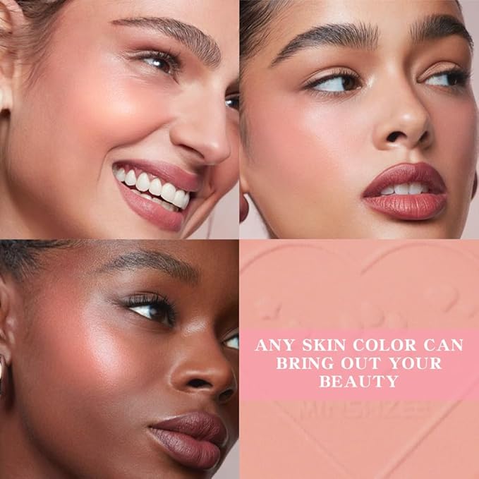 Matte Blush Powder for Cheeks, Cruelty Free Makeup – Long Lasting Natural Face Blusher Makeup, Lightweight Blendable Cheek Color Palette for Women All Skin Tones - #06 Nude Brown