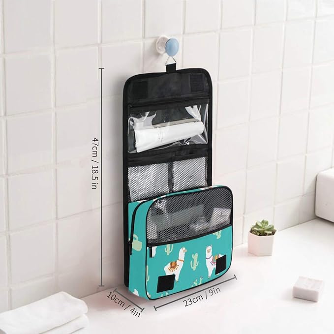 senya Hanging Travel Toiletry Bag Kit Makeup Case Cosmetics Organizer for Men Women