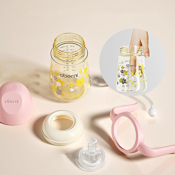 Baby Sippy Cup 240ml/8oz, Toddler Water Drinking Bottle with Non-Spill Valved Spout for 6+ Months, Green/2Pack