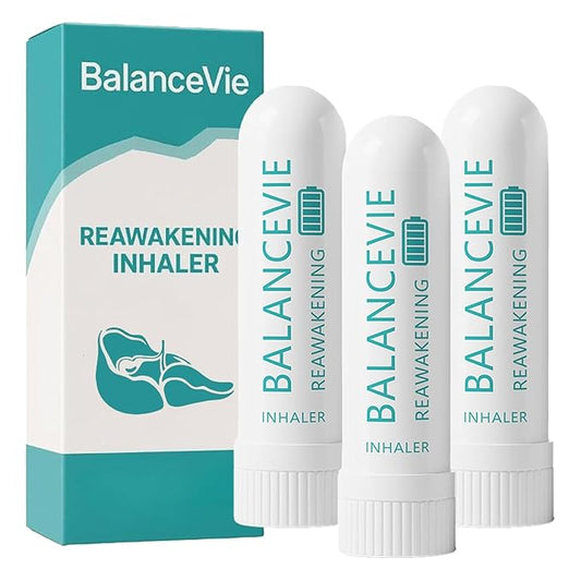 BalanceVie Herbal Diffuser Pen - A Blend of Mullein, Black Pepper and Mint for Respiratory Support, Comfortable Breathing and Natural Mouth Freshening (3pcs)