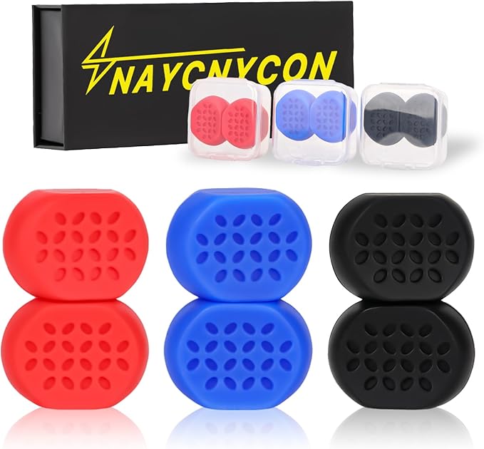 Jaw Exerciser - 3 Resistance Levels (6) Silicone Jawline Exerciser Tablets, Jawline Trainer for a More Contoured face!