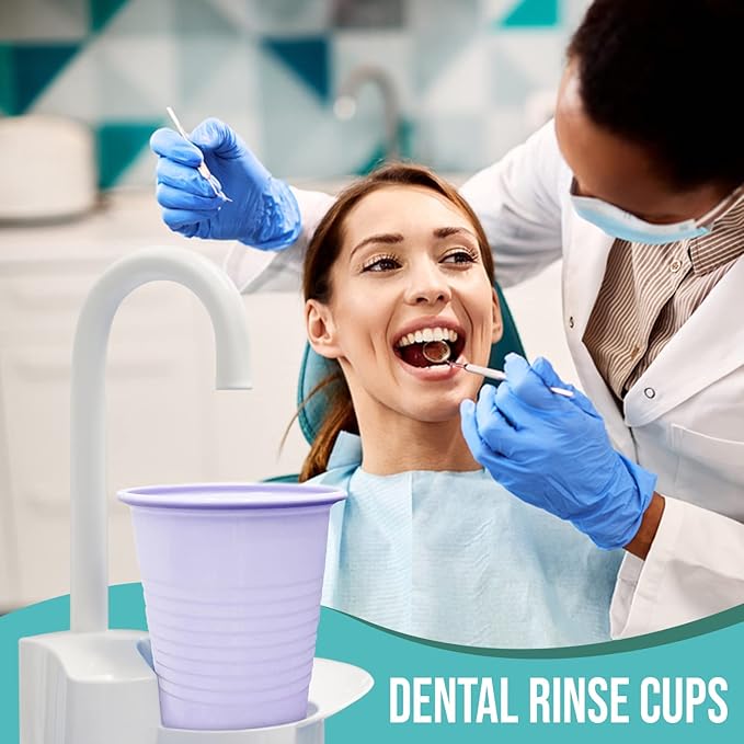 Disposable Cups | 500 Pack | Blue 5 oz Plastic Bathroom Cups, Perfect for Medicine, Water, Rinsing, Mouthwash, Parties