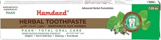 Hamdard Paan Total Oral Care Toothpaste – 200g / 7.05Oz | Herbal Ayurvedic Toothpaste with Paan Flavor | Fluoride-Free | Gum Care, Fresh Breath & Natural Oral Hygiene