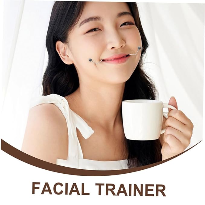 Mikinona 2pairs Maker Tool for Cheeks Portable Trainer Face Exerciser for Natural-looking Easy to Use Facial Beauty Tool for Daily Training