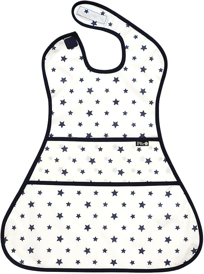 Full Coverage Waterproof Feeding Bib for Toddlers – Extra Long Apron Bib for Mealtime, Self-Feeding, High Chairn