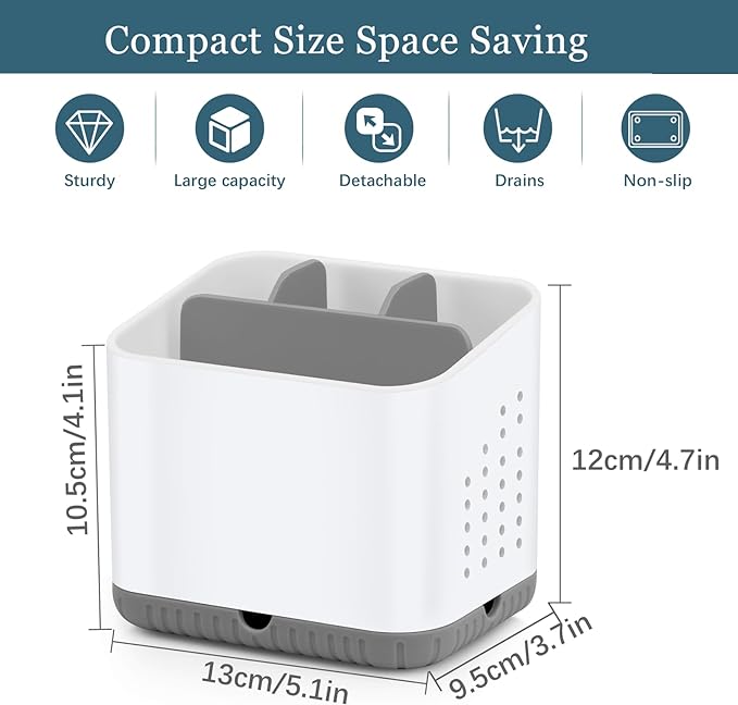 Toothbrush Holders for Bathrooms, Kids Electric Toothbrush and Toothpaste Holder, 4 Slots Tooth Brushing Holder for Bathroom Countertop Organizer and Storage, Bathroom Accessories (Grey)