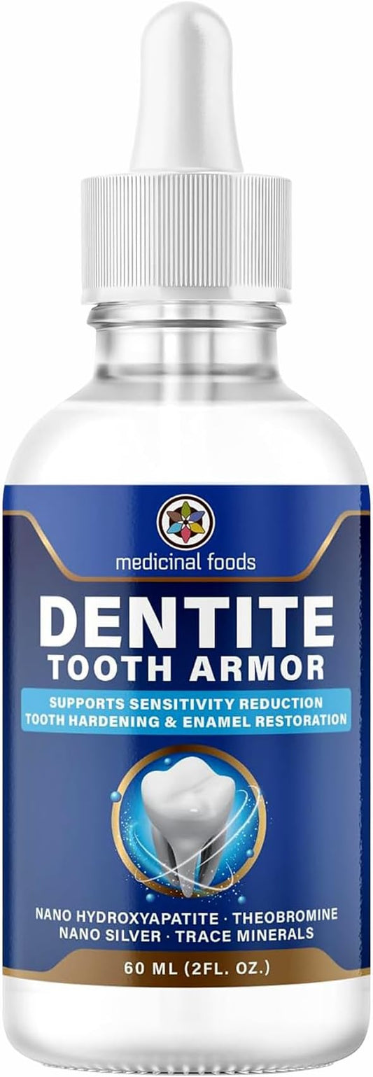 Original Dentite Tooth Armor Liquid | Nano Hydroxyapatite Remineralization Drops to Restore Tooth Enamel & Support Sensitivity Relief | at-Home Enamel Repair for Stronger Teeth | 60 ml