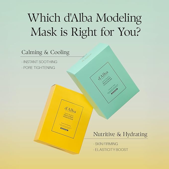 d'alba Piedmont White Truffle Serum & Cream Modeling Mask (Calming/Cooling)