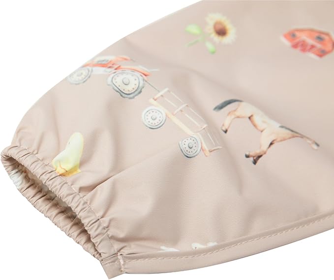 Ali+Oli Smock Bibs for Babies, BPA-Free Oeko-Tex Certified, Waterproof Baby Smock, Machine Washable, Toddlers Ages 6m+