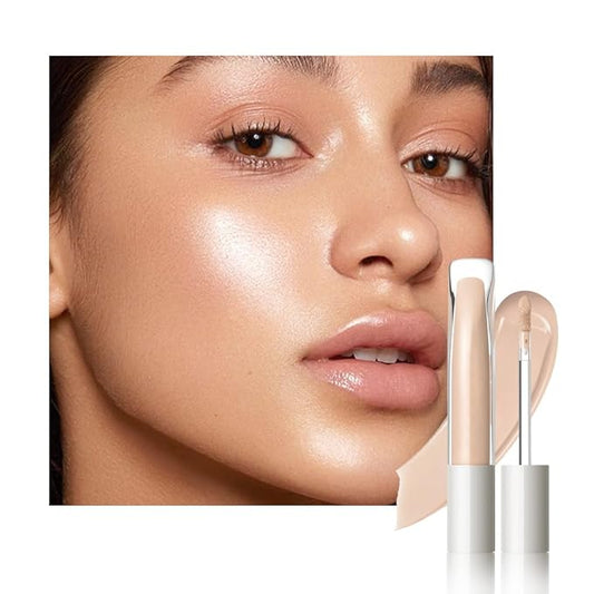 Kaely Liquid Concealer for Older Women, Under Eye Brightener Full Coverage Concealer for Dark Circles, Color Correcting Foundation Face Makeup Waterproof, Vegan & Cruelty-Free, 06 Medium Tan