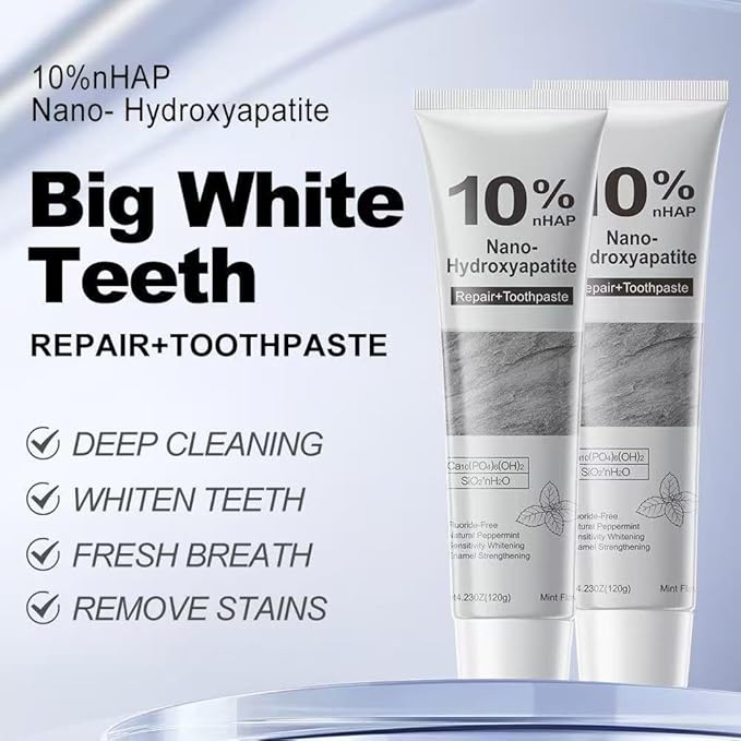 Hydroxyapatite Toothpaste SP-6 Probiotic Toothpaste Set for Enamel Protection and Tooth Strengthening Fresh Breath Gum Health Fluoride-Free whitening toothpasteToothpaste for Sensitive Teeth (1)