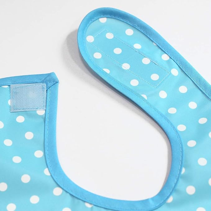 Full Coverage Waterproof Feeding Bib for Toddlers – Extra Long Apron Bib for Mealtime, Self-Feeding, High Chairn