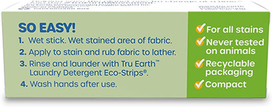Tru Earth Stain Remover Stick | Powerful Portable Grease & Mark Remover for Clothes Laundry, Travel & Home | Stain Stick for Laundry