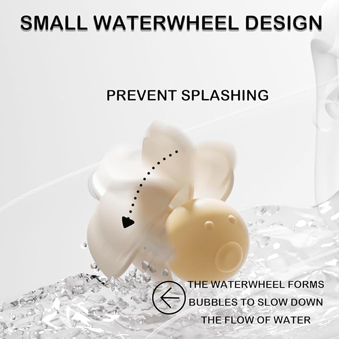 Kids Bathroom Faucet Extender Cute Shark Design Temperature Sensitivity Aqua Silicone Water Flow Extender with Splash Guard (Green 1)