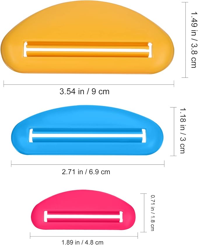 Hand Tools Toothpaste Tube Squeezer Pack of 18 Plastic Tube Squeezer Holder Bathroom Toothpaste Clips for Saving ToothpasteFacial Creams & Paint Toothpaste Dispenser